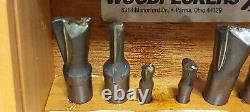 Vintage/New Woodpeckers USA Dovetail + Straight Router Bits set in Wood Box NOS