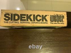 Vintage Weber Kettle Sidekick Worktable Cutting Serving Board NOS Wood #1800