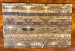 WALNUT SOLID HARDWOOD End Grain Cutting Board 2.38 x 12.25 X 18.62 In Made BY ME
