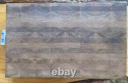 WALNUT SOLID HARDWOOD End Grain Cutting Board 2.50 x 11.87 X 18.87 HAND Made