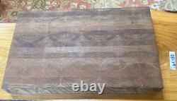 WALNUT SOLID HARDWOOD End Grain Cutting Board 2.50 x 11.87 X 18.87 HAND Made