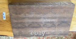 WALNUT SOLID HARDWOOD End Grain Cutting Board 2.50 x 11.87 X 18.87 HAND Made