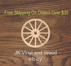 Wagon Wheel, Laser Cut Wood, Sizes up to 5 feet, Multiple Thickness, A543