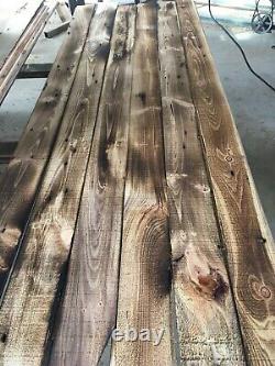 Wall Covering Planks cut from barnwood (Burnt Blonde) (50sq Ft) Free Shipping