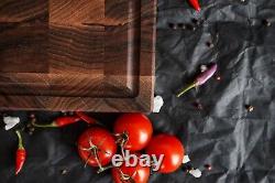 Walnut Cherry Cutting Board End Grain Butcher Block Large Kitchen Chopping Board