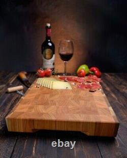 Walnut Cherry End Grain Butcher Block Cutting Board Large Kitchen Chopping Board