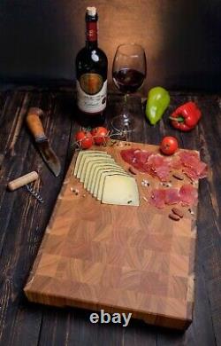 Walnut Cherry End Grain Butcher Block Cutting Board Large Kitchen Chopping Board