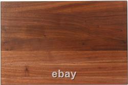 Walnut Wood Cutting Board for Kitchen Prep, 1.5 Inch Thick, Edge Grain Rectangul