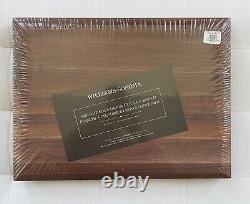 Williams-Sonoma EDGE GRAIN WALNUT WOOD Cutting Board Small 16 x 12 x 1 1/2