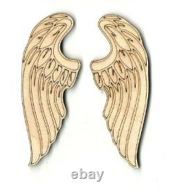 Wings Laser Cut Out Unfinished Wood Craft Shape WNG1