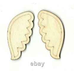 Wings Laser Cut Out Unfinished Wood Craft Shape WNG7