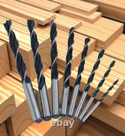 Wood Brad Point Drill Bit Set 1/2 Woodworking Spur Point Wood Drill Bit-50Pcs