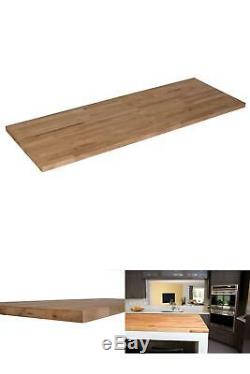 Wood Butcher Block Kitchen Countertop 50 x 25 x 1.5 Cutting Board Unfinished NEW