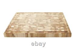 Wood Cutting Boards Large Canadian Maple Butchers Chopping Block With Juice Groo