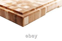 Wood Cutting Boards Large Canadian Maple Butchers Chopping Block With Juice Groo