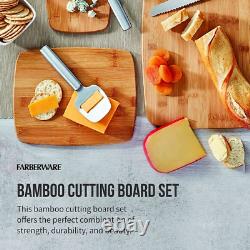 Wood Cutting Boards for Kitchen Bamboo Cutting Board Set Chopping Board Set