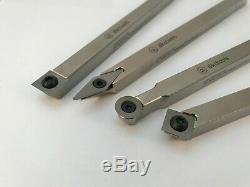Wood Cutting Carbide Insert Tool Set in Stainless for Wood Lathe 3/8 x 7