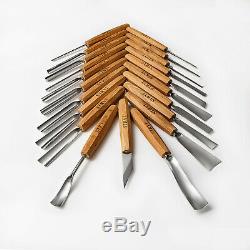 Wood carving tools set for relief carving, scrabbling after cutting set of tools