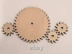 Wooden Gears, Multiple Sizes, Size Interchangeable, Multiple Thickness