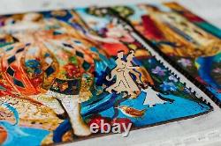 Wooden Jigsaw Puzzle for Adults by Davici Unique Cut 1000 pieces Triptych