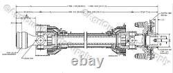 Woods Rotary cutter PTO Shaft with 2-disc slip clutch part number # 1038323