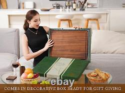 XL Large Walnut Wood Cutting Board for Kitchen 20X15 (Gift Box) with Juice Gr