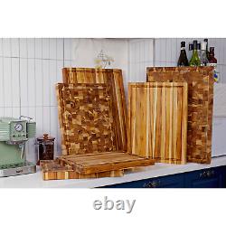 XXX-Large Premium End Grain Teak Wood Cutting Board (24L x 18W x 1.5T)