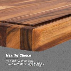 XXX-Large Reversible Teak Wood Cutting Board with Juice Groove 24 x 18 x 1.5 I