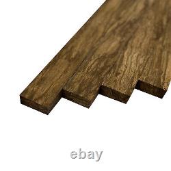 Zebrawood Exotic Wood Lumber Boards Cutting Board Blocks 3/4 x 2 (4 Pcs)