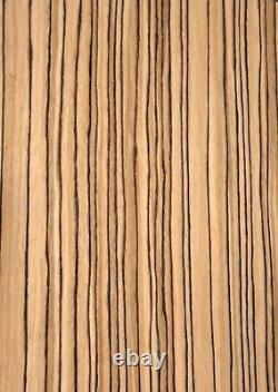 Zebrawood wood veneer composite 48 x 96 with paper backer 1/40 thickness EFW