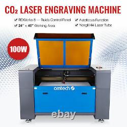 100w 40x24 Lit Co2 Graveur Laser Cutter Découpe Machine De Gravure Autofocus