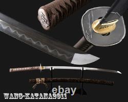103cm Argile Tempérée 1095 Acier Katana Japonais Samurai Sharp Sword Cut Bamboo