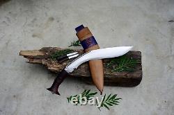 13 pouces Gurkha khukuri - Kukri fait main - Couteau de coupe - Lame pleine - Couteau de fermier dao