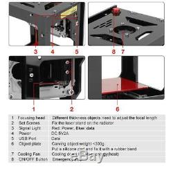 1500mw Cnc Bois Routeur Laser Engraver Cutter Imprimante Coupe Nouvelle Machine