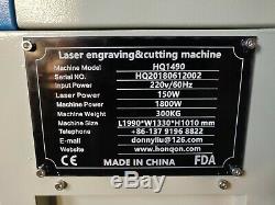 150w Hq1610 Cnc Co2 Gravure Laser Machine De Découpage / Cutter Acrylique Bois Graveuse