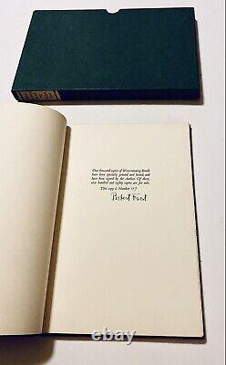 1928 West Running Brook Robert Frost Signé 1ère Édition Autograph Wood Cuts