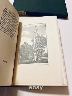 1928 West Running Brook Robert Frost Signé 1ère Édition Autograph Wood Cuts