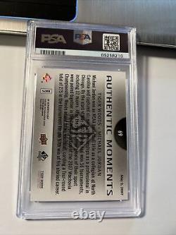 2014 Sp Authentic Michael Jordan Tiger Woods Moments Golf #69 Psa 10 Gem Mint