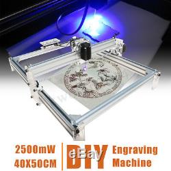 2500mw 40x50cm Mini Laser Zone De Imprimante En Bois De Découpe Gravure Kit Diy