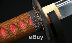 31japanese Samurai Pratique Lion Épée Wakizashi Pleine Tang Lame Can Cut Bamboo