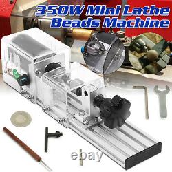 350w Diy Mini Wood Lathe Bead Cutting Machine Bench Drill Polissage Menuiserie