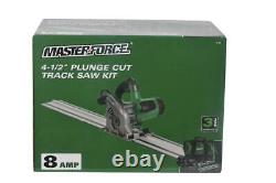 4 1/2 Plunge Cut Circular Saw Kit 53 1/2 Guide Track 12000 RPM Faible Frottement