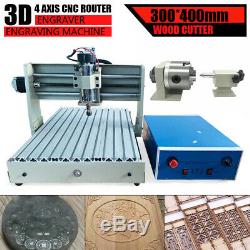4 Axes Cnc 3040 Router 3d Pcb Engraver Gravure Sur Bois MILL Drill Machine De Découpage