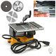 4 Pouces Mini Table Saw Wood Cutting Machine With 2 Blades & 1 An Warranty Usa