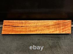 BILLET DE BOIS Koa Frisé Hawaïen DE QUALITÉ MASTER 24 x 5 x 1.875+