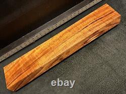 BILLET DE BOIS Koa Frisé Hawaïen DE QUALITÉ MASTER 24 x 5 x 1.875+