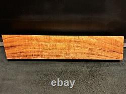 BILLET DE BOIS Koa Frisé Hawaïen DE QUALITÉ MASTER 24 x 5 x 1.875+