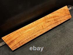 BILLET DE BOIS Koa Frisé Hawaïen DE QUALITÉ MASTER 24 x 5 x 1.875+