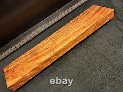 BILLET DE BOIS Koa Frisé Hawaïen DE QUALITÉ MASTER 24 x 5 x 1.875+