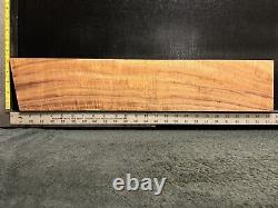 BILLET DE BOIS Koa Frisé Hawaïen DE QUALITÉ MASTER 24 x 5 x 1.875+